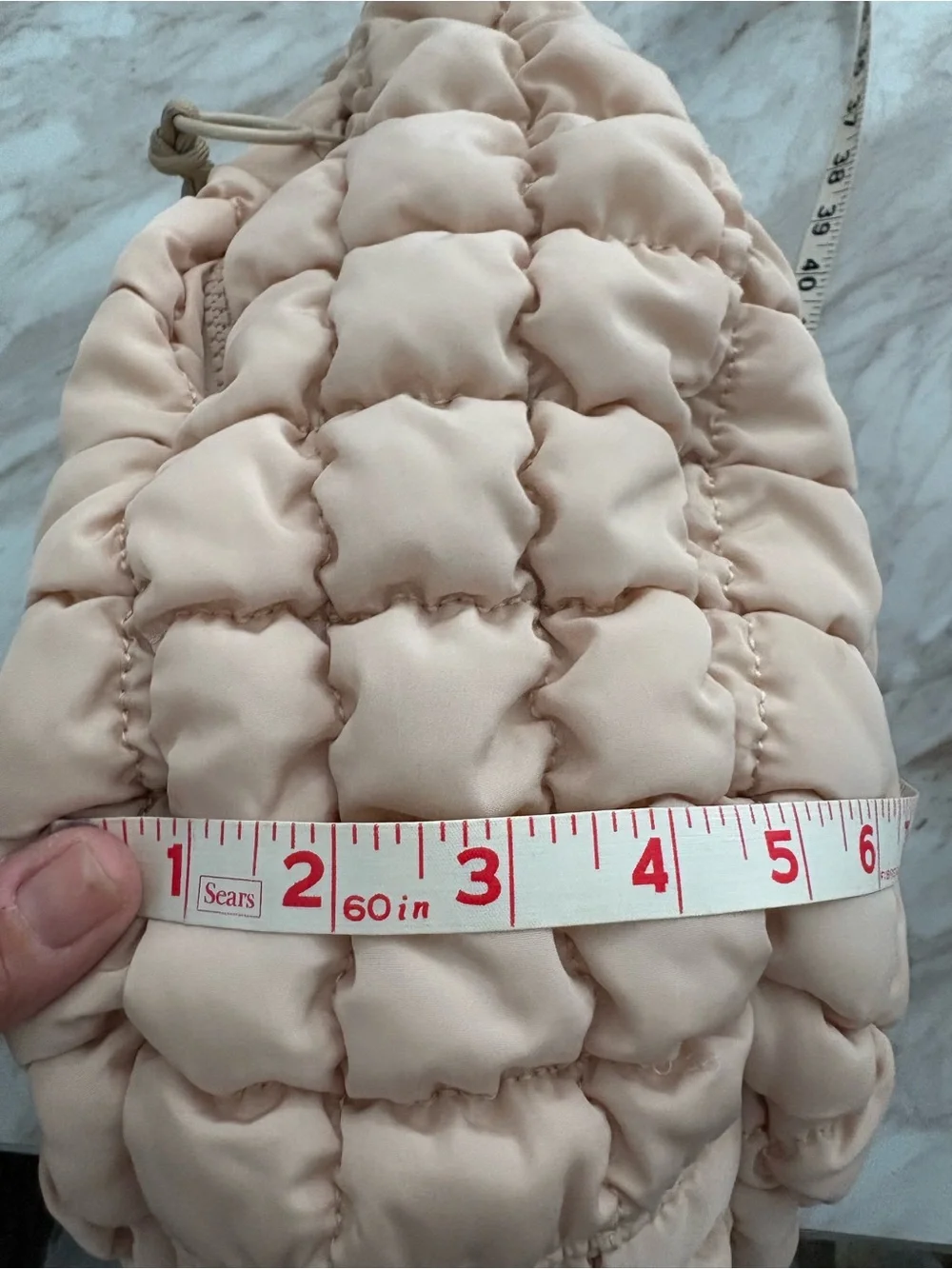 Urban Fit by Urban Expressions Plush Quilted Shoulder Hobo Bag in Blush